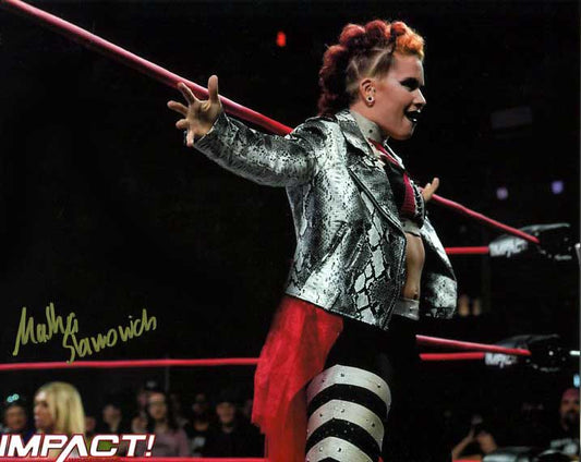 Masha Slamovich Pose 5 Signed Photo COA
