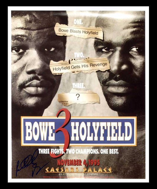 Riddick Bowe Pose 2 Signed Photo COA