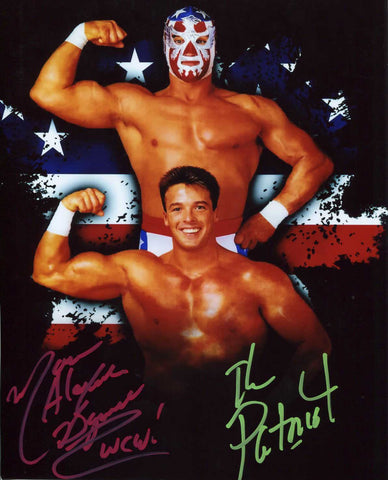 Stars and Stripes The Patriot & Marcus Alexander Buff Bagwell Dual Signed Photo C