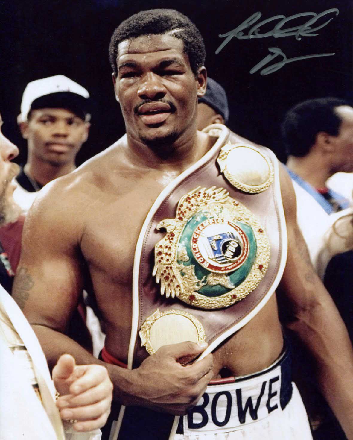 Riddick Bowe Pose 1 Signed Photo COA
