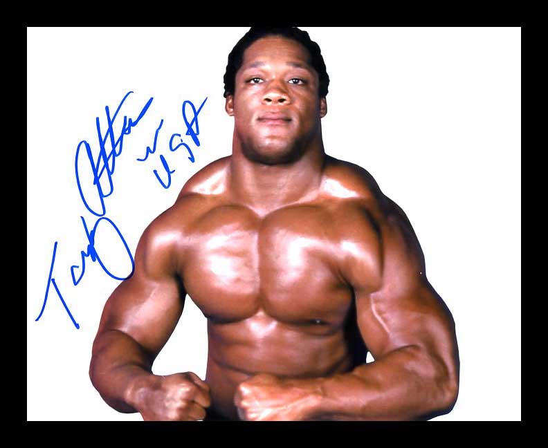 Tony Atlas Pose 2 Signed Photo COA