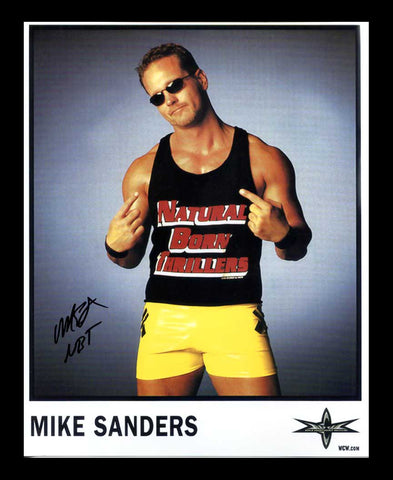 Mike Sanders Pose 3 Signed Photo COA