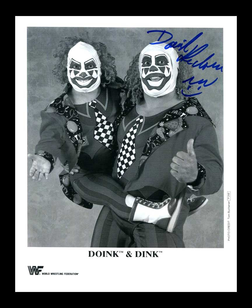Doink The Clown (Ray Apollo) Signed 8x10 Classic Photo (Comes w/COA)