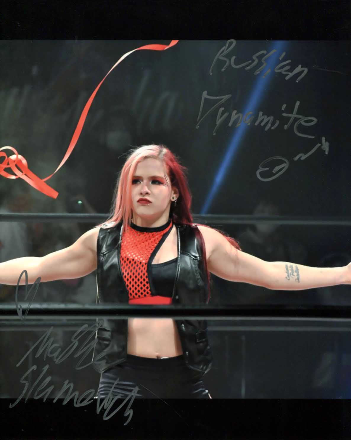 Masha Slamovich Pose 1 Signed Photo COA