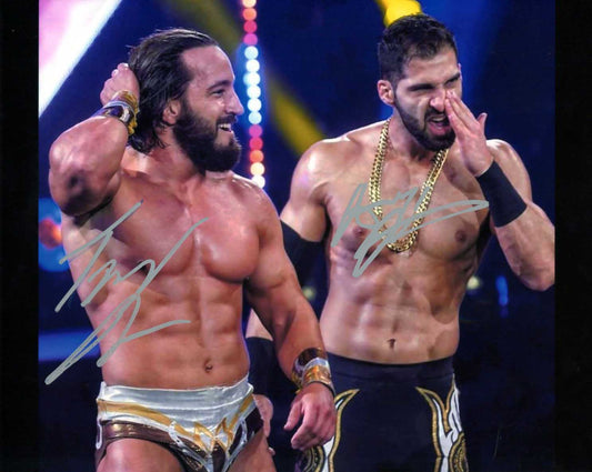 Ariya Daivari & Tony Nese Dual Signed Photo COA
