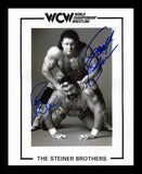 The Steiner Brothers (Scott & Rick) Pose 1 Dual Signed Photo COA