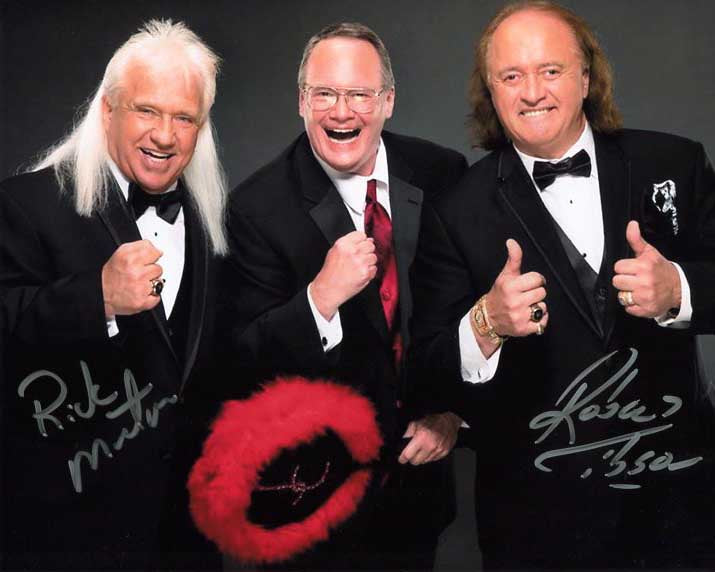 Rock N Roll Express Robert Gibson & Ricky Morton Pose 7 Signed Photo COA