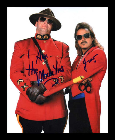The Mountie (Jacques Rougeau) & Jimmy Hart Dual Signed Photo COA