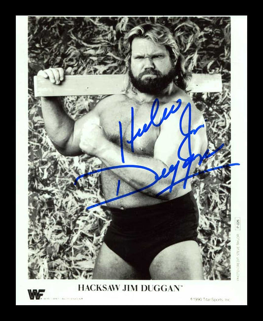 Hacksaw Jim Duggan Pose 18 Signed Photo COA