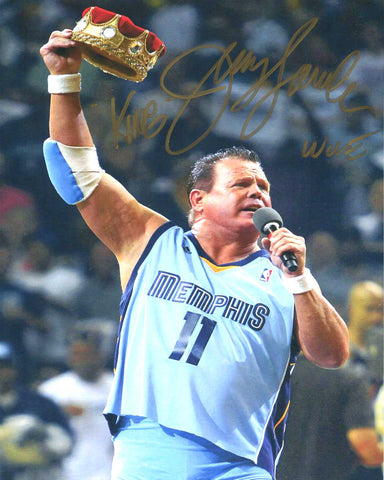 Jerry Lawler Pose 5 Signed Photo COA