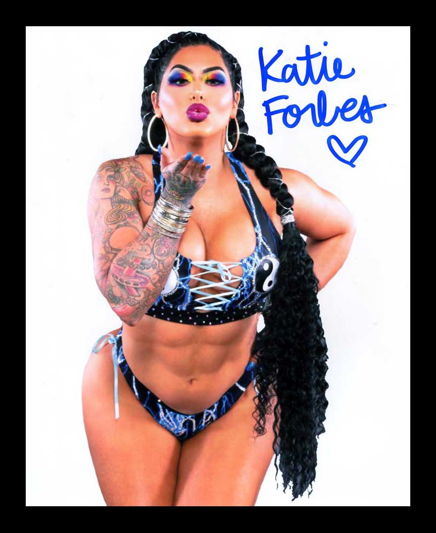 Katie Forbes Pose 2 Signed Photo COA