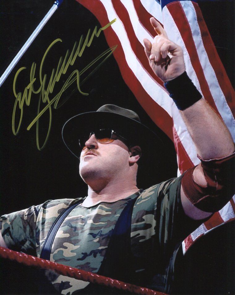 Sgt Slaughter Pose 5 Signed Photo COA