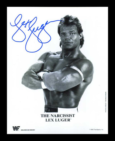 Lex Luger Pose 15 Signed Photo COA