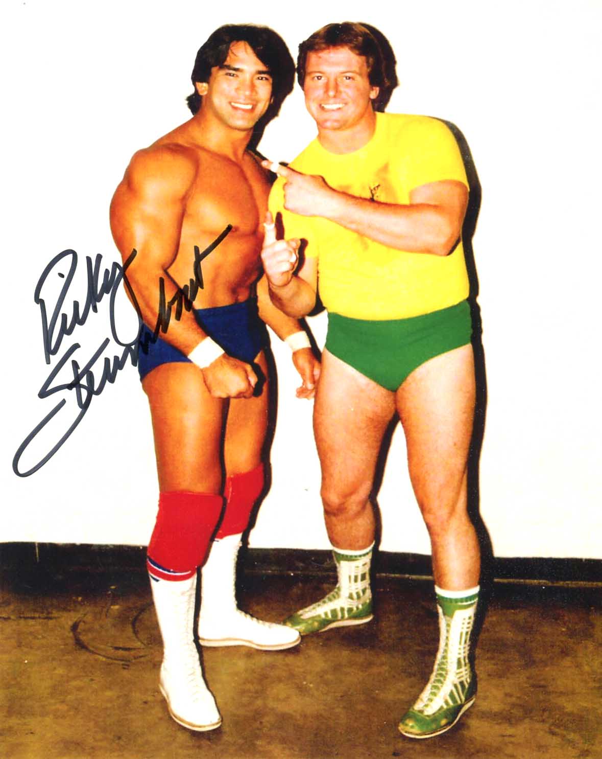 Ricky Steamboat Pose 2 Signed Photo COA