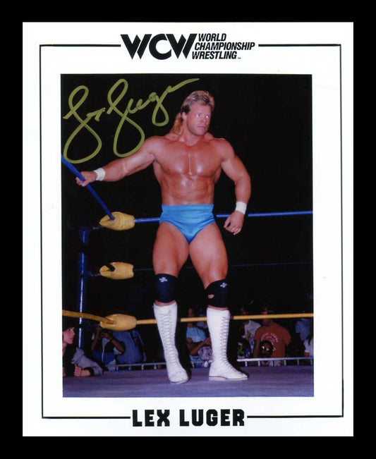 Lex Luger Pose 11 Signed Classic WCW Photo COA