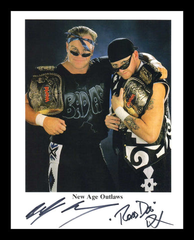 New Age Outlaws Billy Gunn & Road Dogg Dual Signed Photo COA