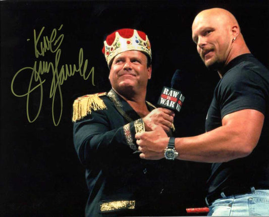 Jerry Lawler Pose 9 Signed Photo COA