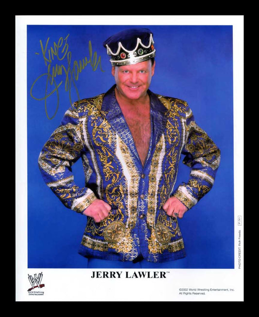 Jerry Lawler Pose 8 Signed Photo COA