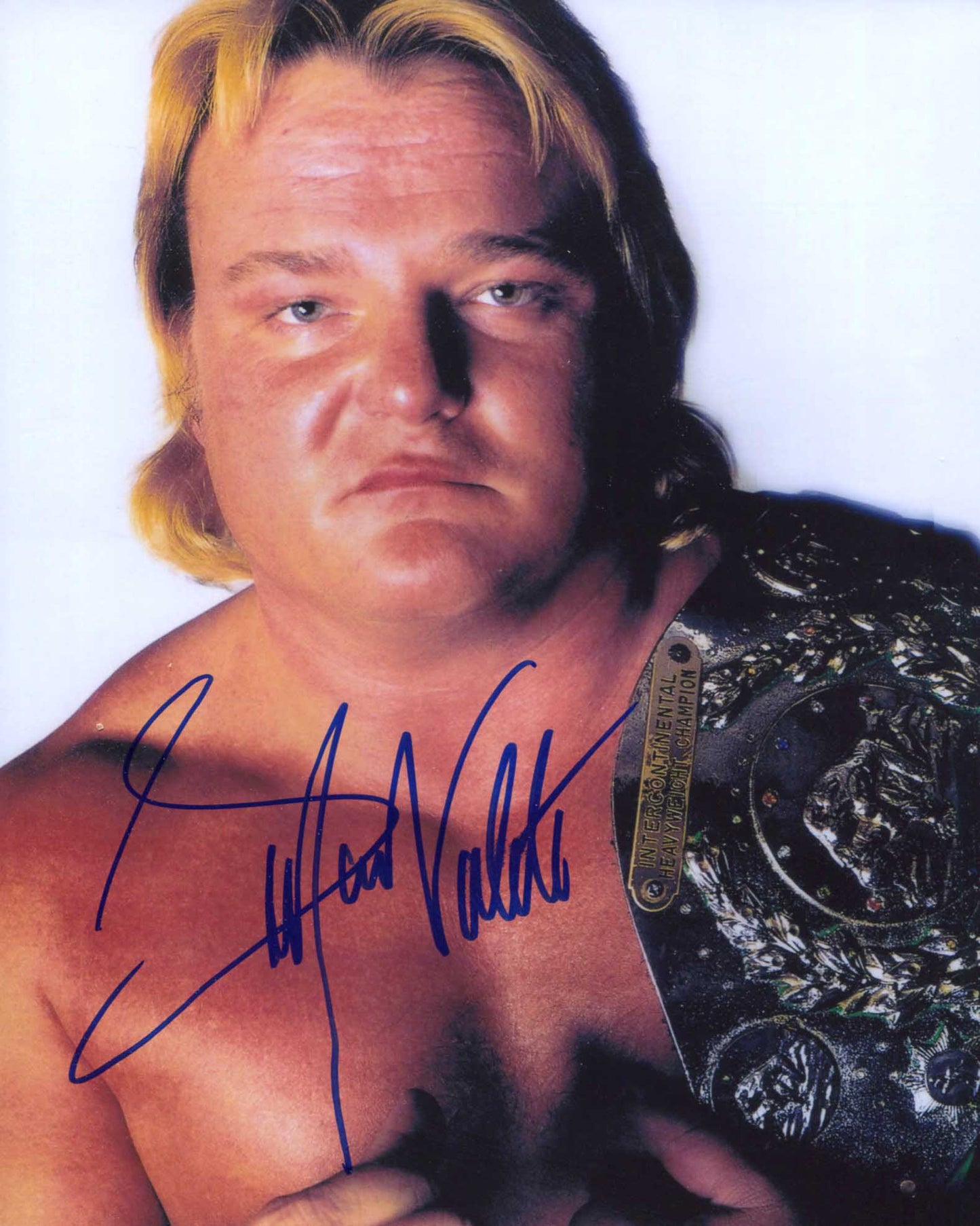 Greg Valentine Pose 9 Signed Photo COA