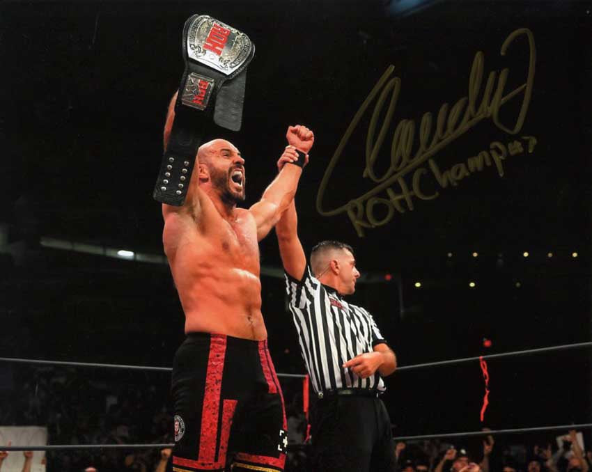 Cesaro (Claudio) Inscribed ROH CHAMP Signed Photo COA
