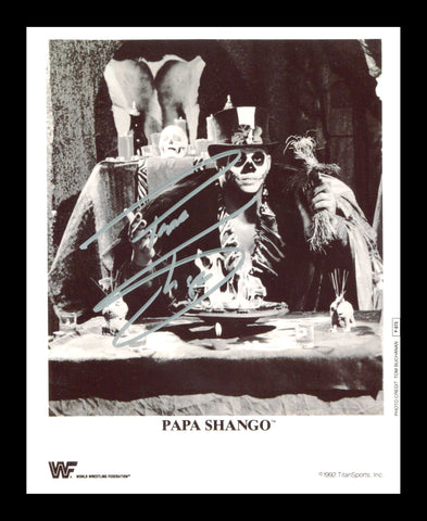 Papa Shango (The Godfather) Silver Ink Pose 3 Signed Photo COA