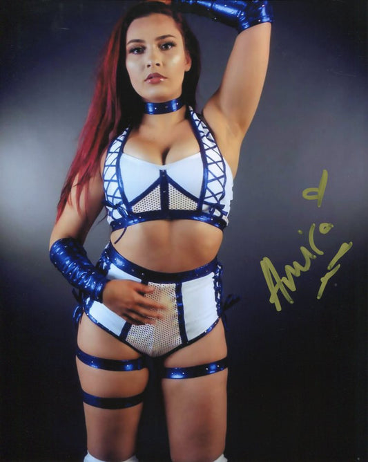 Amira Pose Signed 8x10 Color Photo (Comes w/COA)