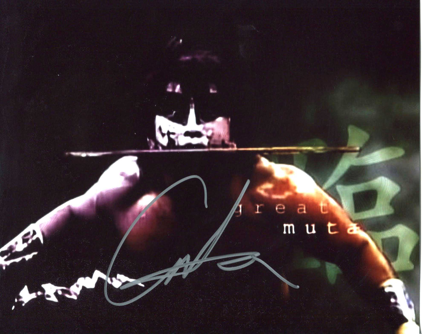 The Great Muta Pose 2 Signed Photo COA