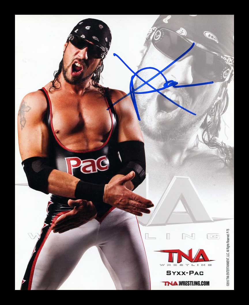 Syxx-Pac X-Pac Official TNA Promo Signed Photo COA