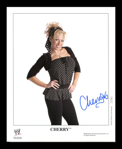 Cherry Official WWE Promo Signed Photo 2008 COA