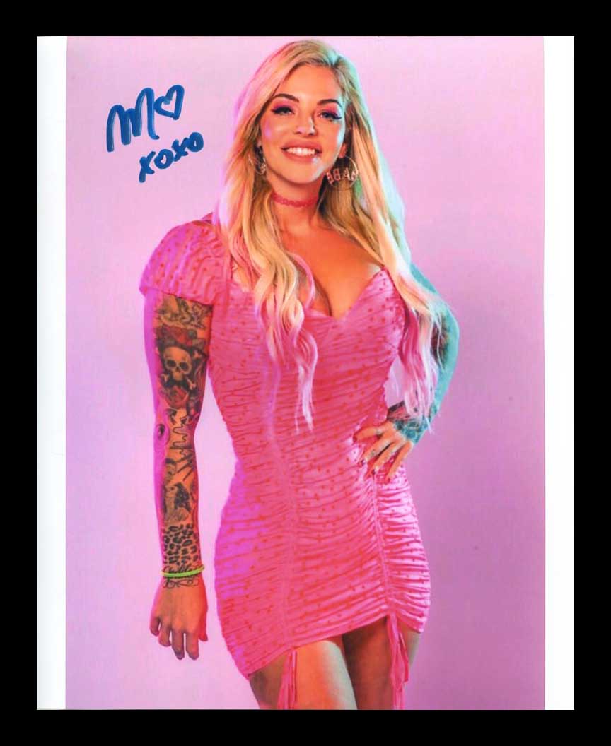 May Valentine (Mayra Dias Gomes) Pose 3 Signed Photo COA