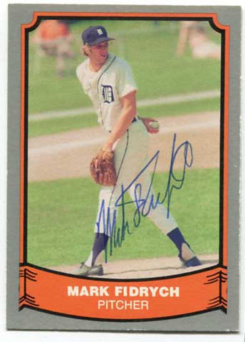 Mark Fidrych Signed 1988 Pacific Legends COA