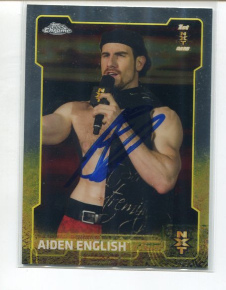 Aiden English Topps Chrome 2015 Rookie Signed COA