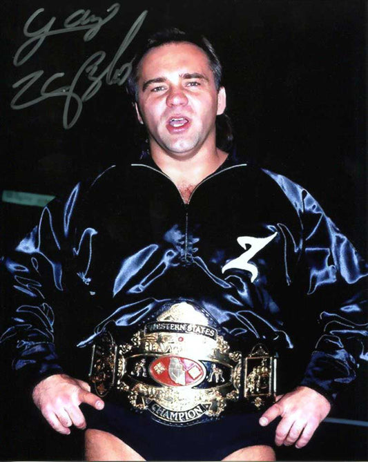 Larry Zbyszko Pose 7 Signed Photo COA