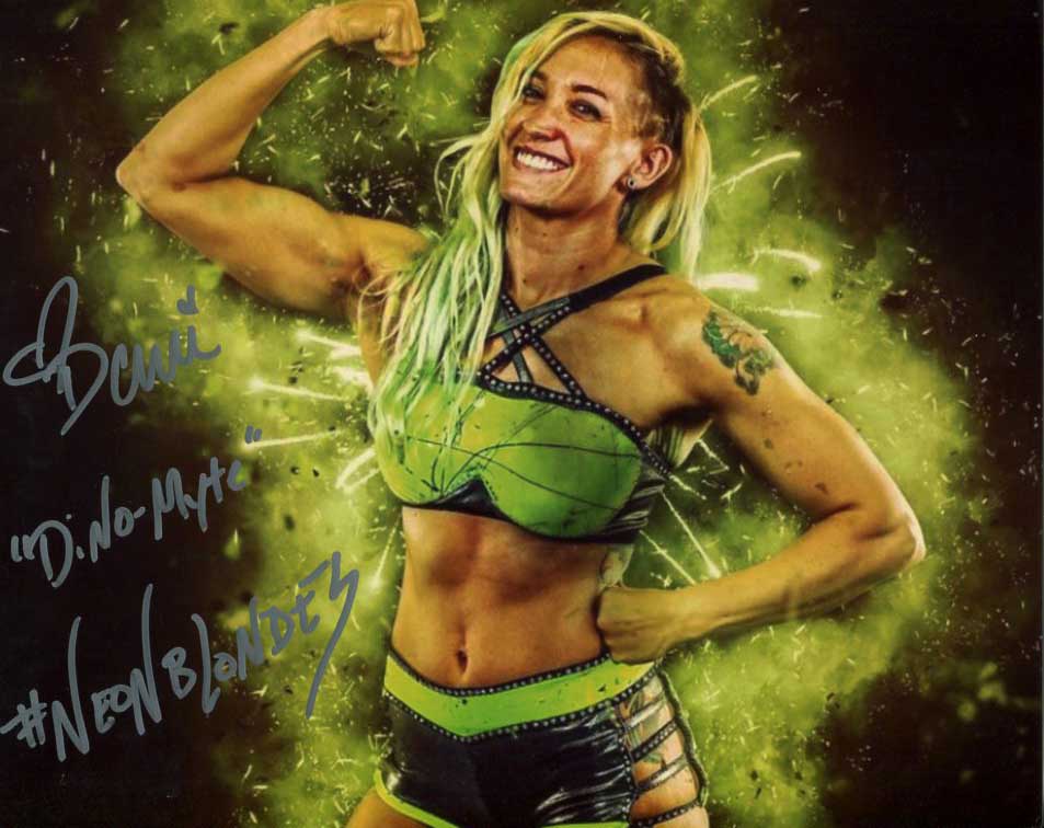 Dani Mo "Dino-Myte" Pose 3 Signed Photo COA