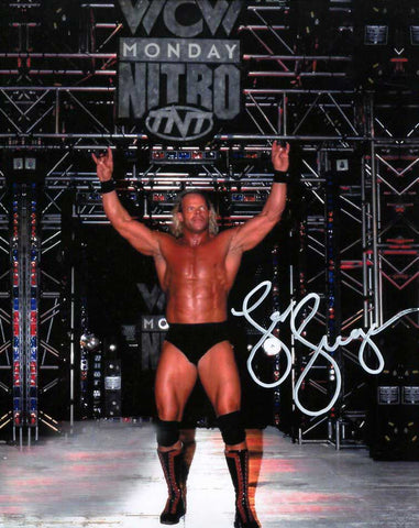 Lex Luger Pose 19 Signed Photo COA