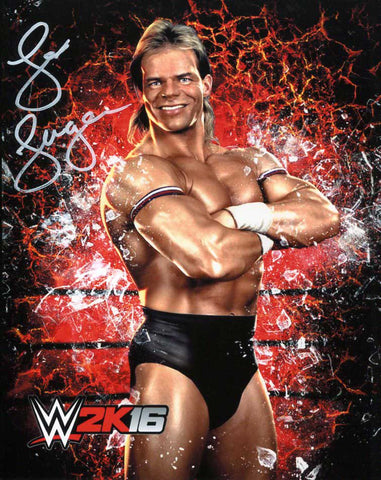 Lex Luger Pose 18 Signed Photo COA