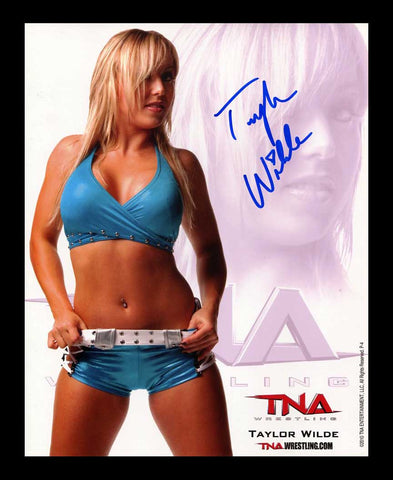 Taylor Wilde Official TNA Promo Signed Photo COA