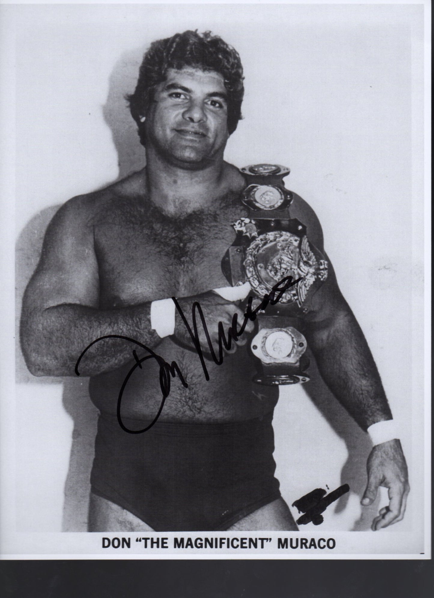 Don Muraco Pose 3 Signed (8.5x11) Photo COA