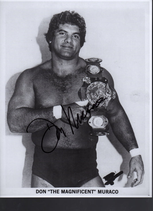 Don Muraco Pose 3 Signed (8.5x11) Photo COA