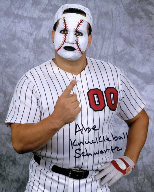 Abe Knuckleball Schwartz Signed Photo COA