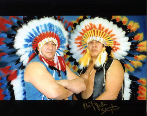 Chief Jules Strongbow Pose 2 Signed Photo COA