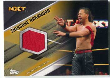 Shinsuke Nakamura 2017 Topps NXT Shirt Relic GOLD Serial #2/10