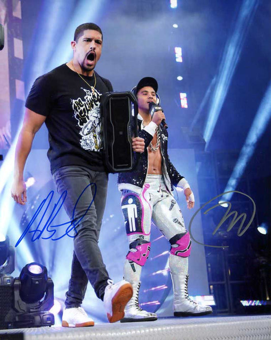 The Acclaimed (Anthony Bowens & Max Caster) Pose 3 Dual Signed Photo COA