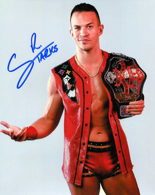 Ricky Starks Pose 2 Signed Photo COA