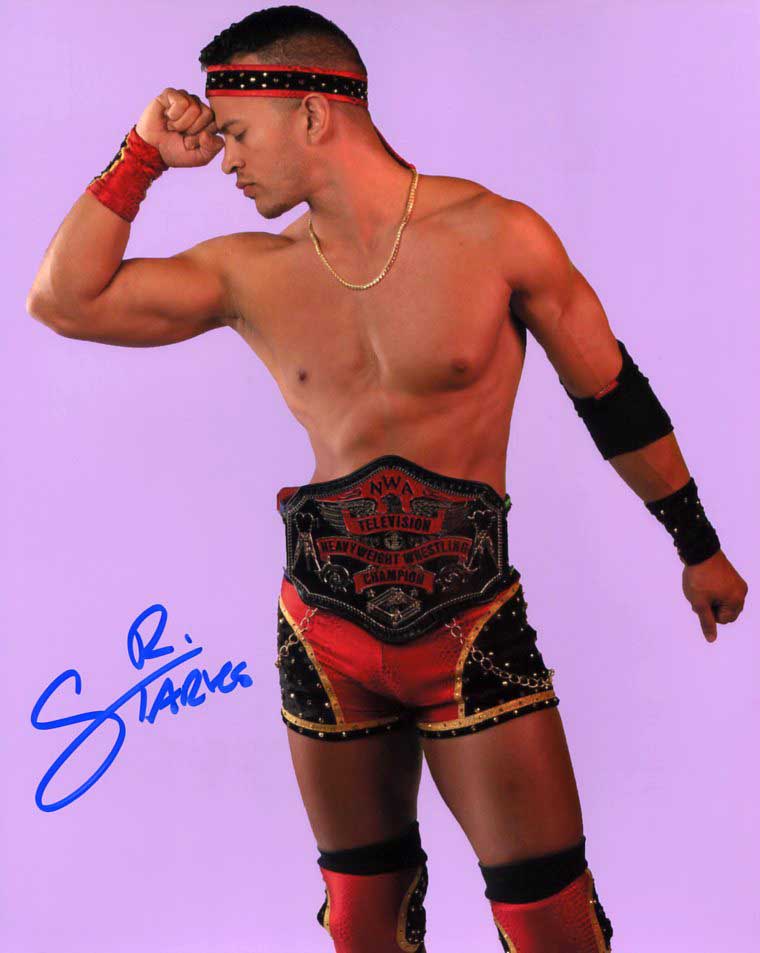 Ricky Starks Pose 1 Signed Photo COA