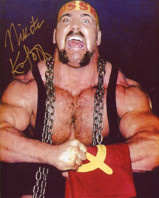 Nikita Koloff Pose 5 Signed Photo COA