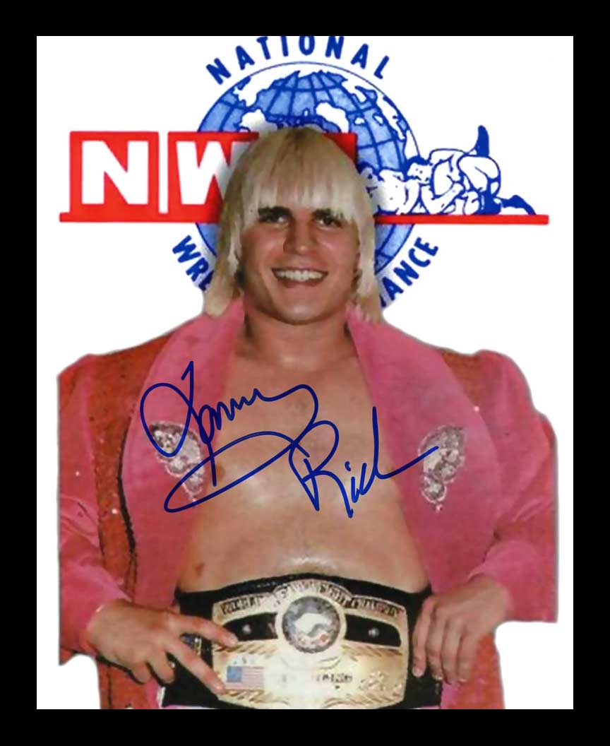 Tommy Rich NWA Signed 8x10 Color Photo (Comes w/COA)