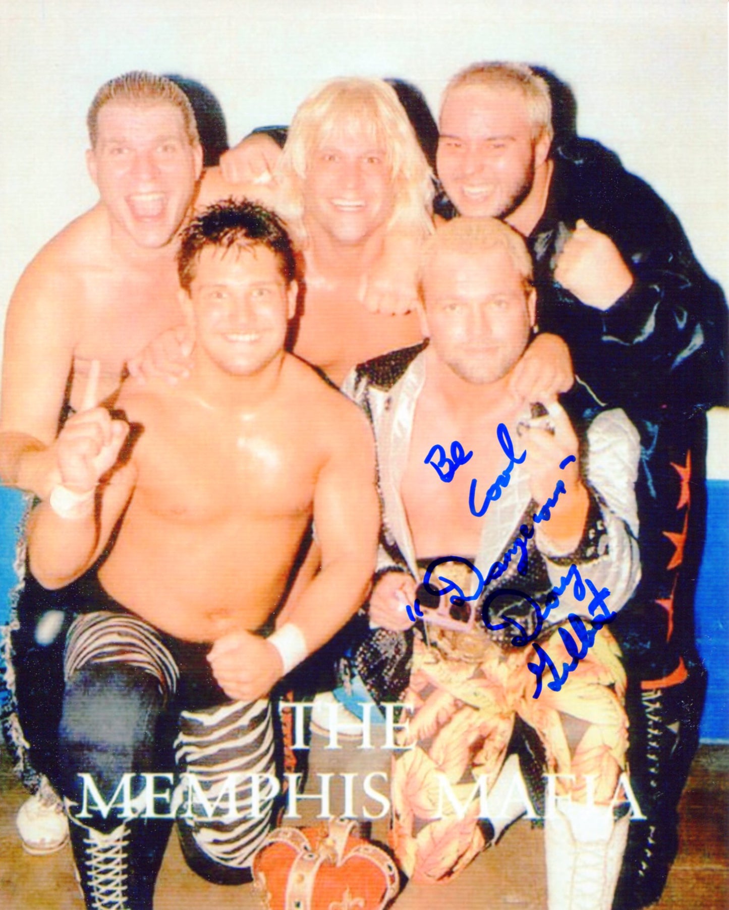 Doug Gilbert Pose 1 Signed Photo Inscribed (Photo Grainy)