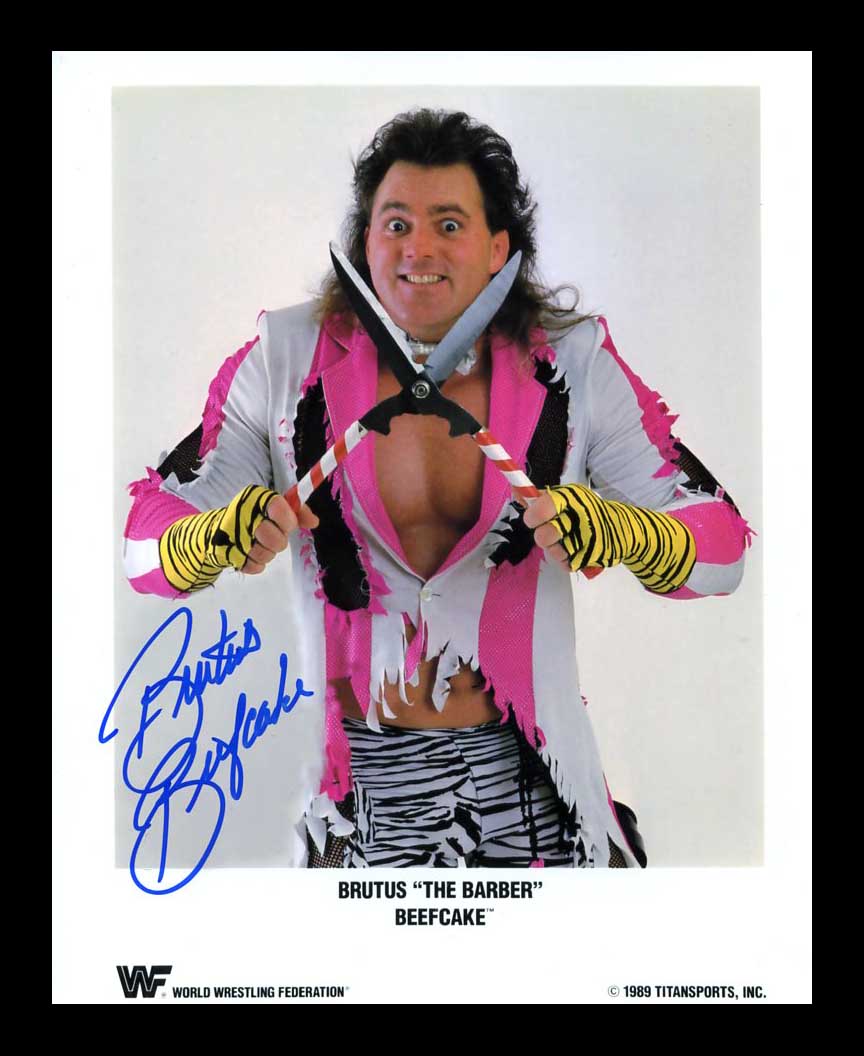 Brutus Beefcake Pose 5 Signed Photo COA