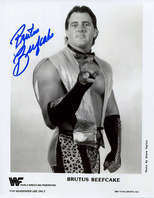 Brutus Beefcake Pose 6 Signed Photo COA